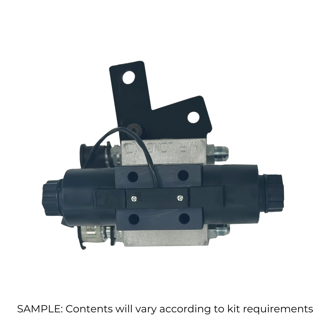 Third Function Valve Kit for John Deere 521, 522, 541, 542 on Straddle Mount with 4 Cylinders works on Mid Mount Valve Only for Tractor Models 5410, 5420, 5510, 5520. (VKJD521-4C-S)